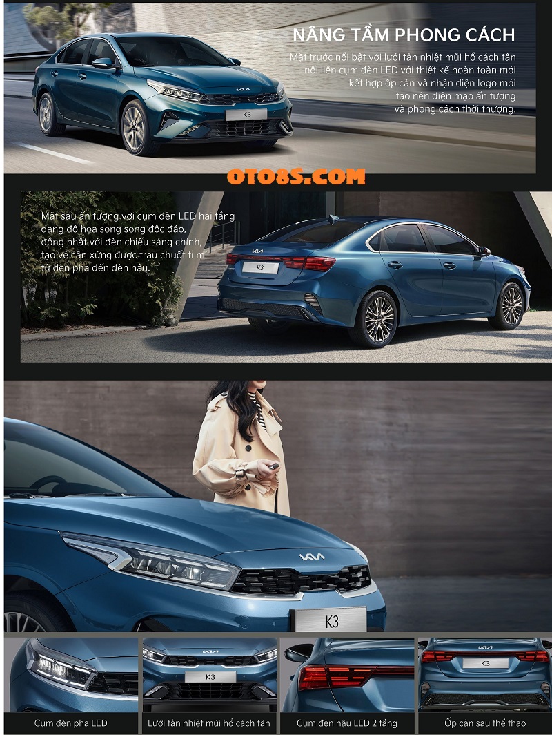 Oto8s Xe Kia K3 2023 Giá Bán Lăn Bánh, Hình Ảnh, Thông Số Kỹ Thuật